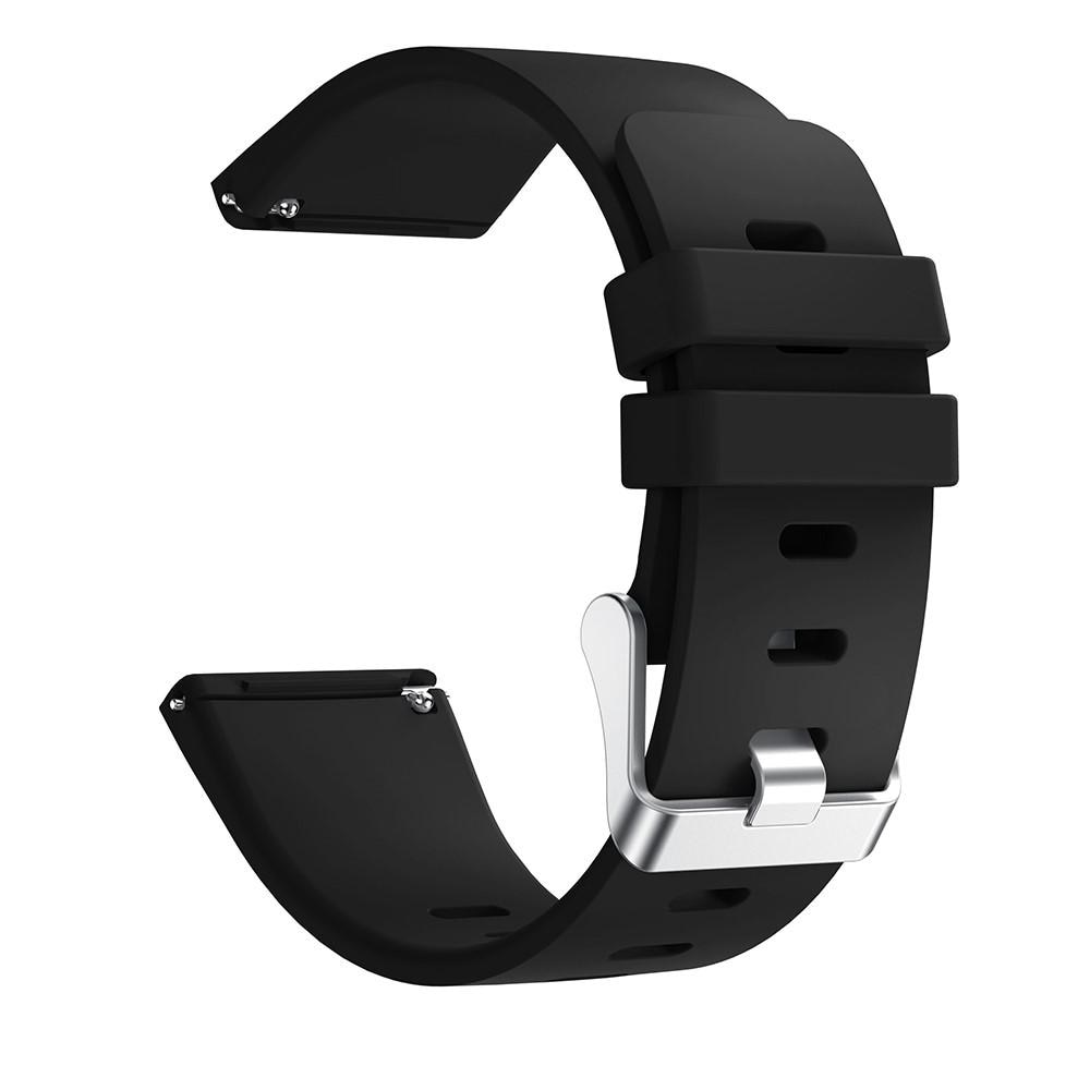 Silikonearmbånd Fitbit Versa/Versa 2 sort
