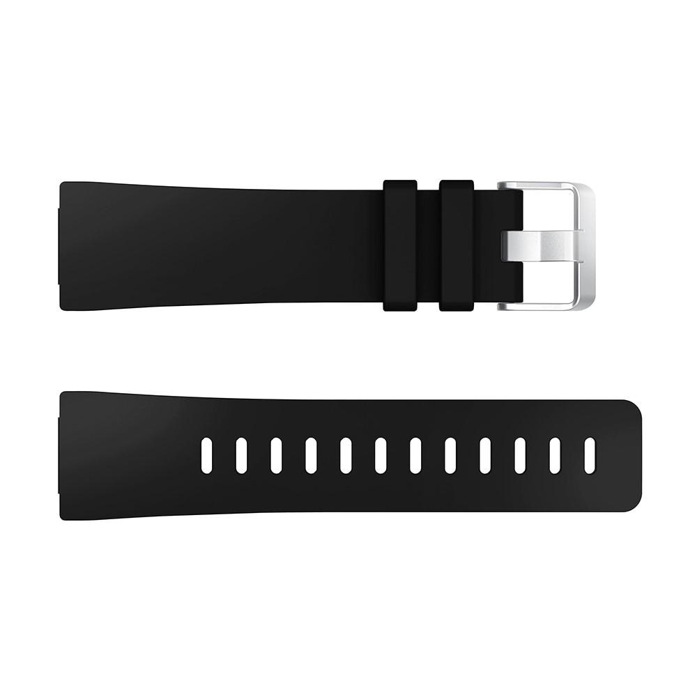 Rem af silikone til Fitbit Versa/Versa 2 sort