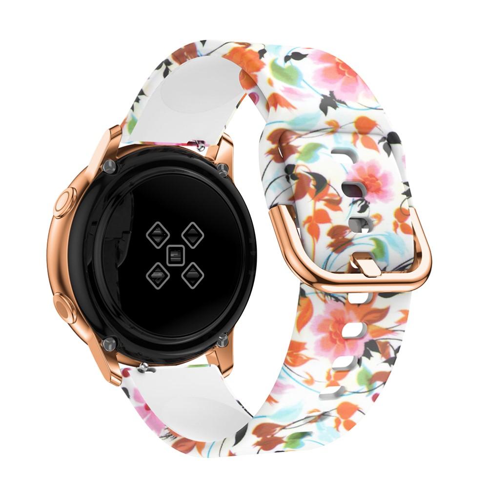 Rem af silikone til Galaxy Watch 42mm/Active blomster