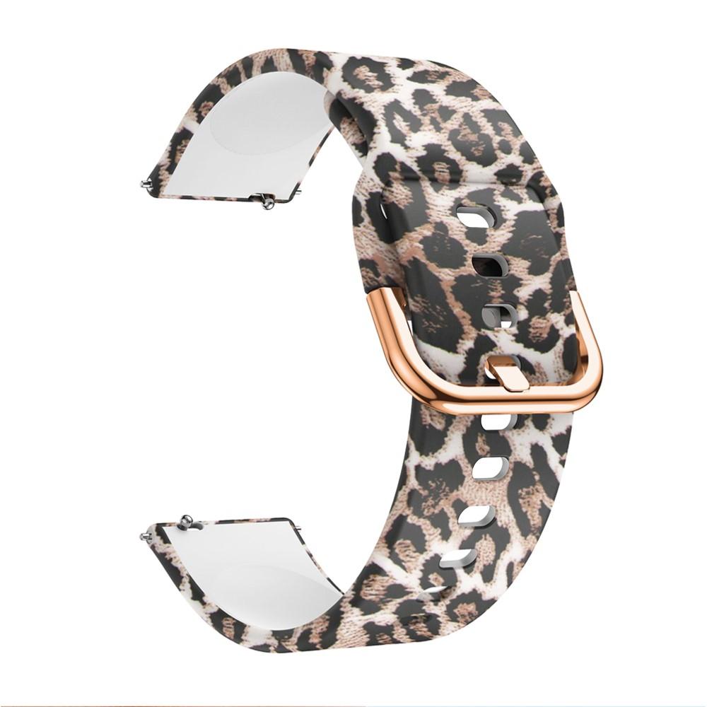 Rem af silikone til Garmin Vivomove Style leopard