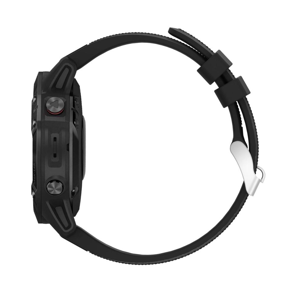 Rem af silikone til Garmin Epix 47mm Gen 2 sort