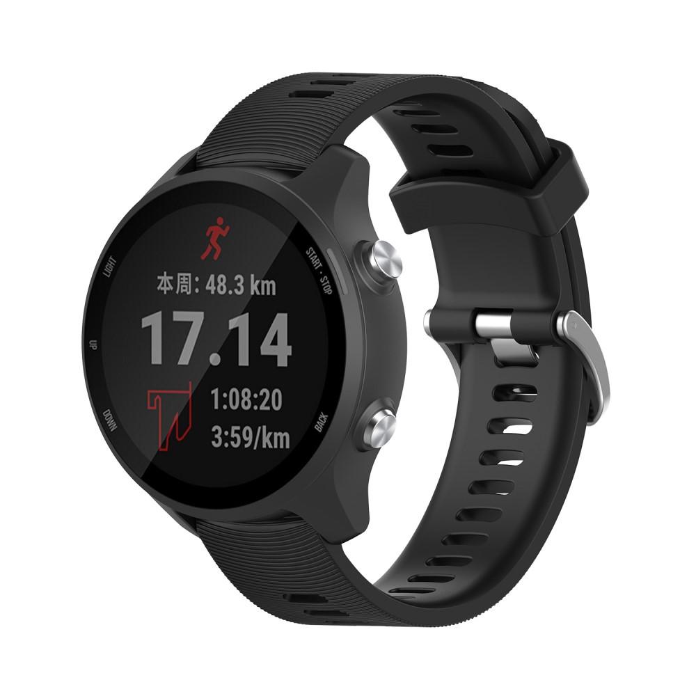 Rem af silikone til Garmin Forerunner 245 sort