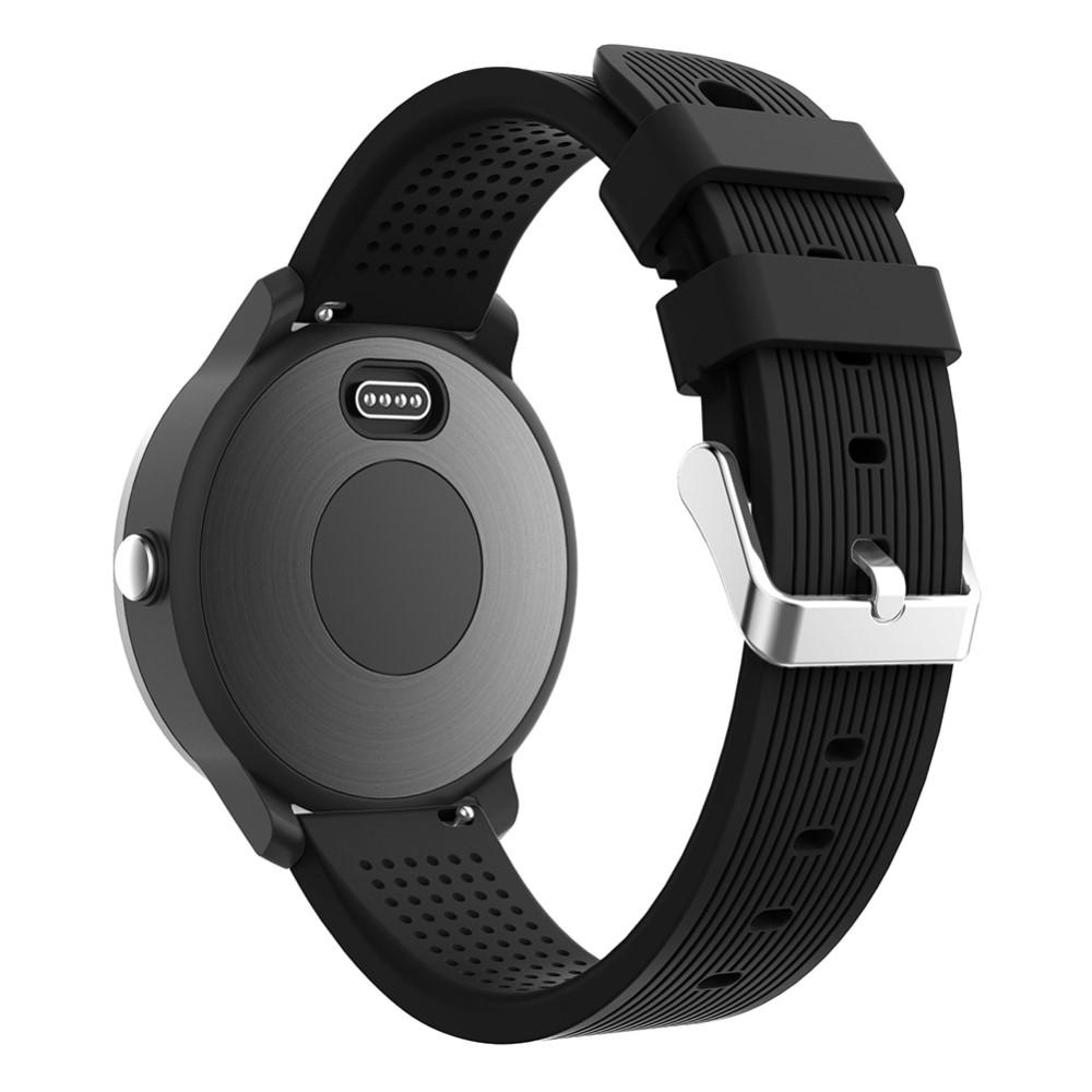 Rem af silikone til Garmin Vivoactive 3 sort