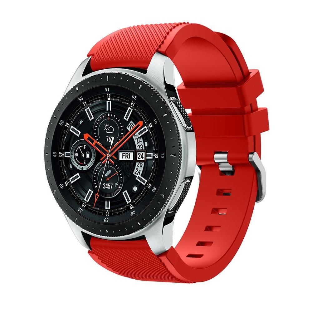 Silikonearmbånd Samsung Galaxy Watch 46mm rød