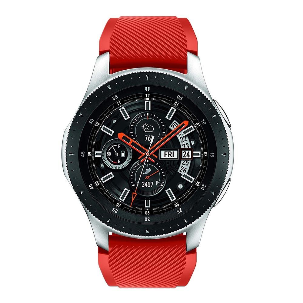 Silikonearmbånd Samsung Galaxy Watch 46mm rød