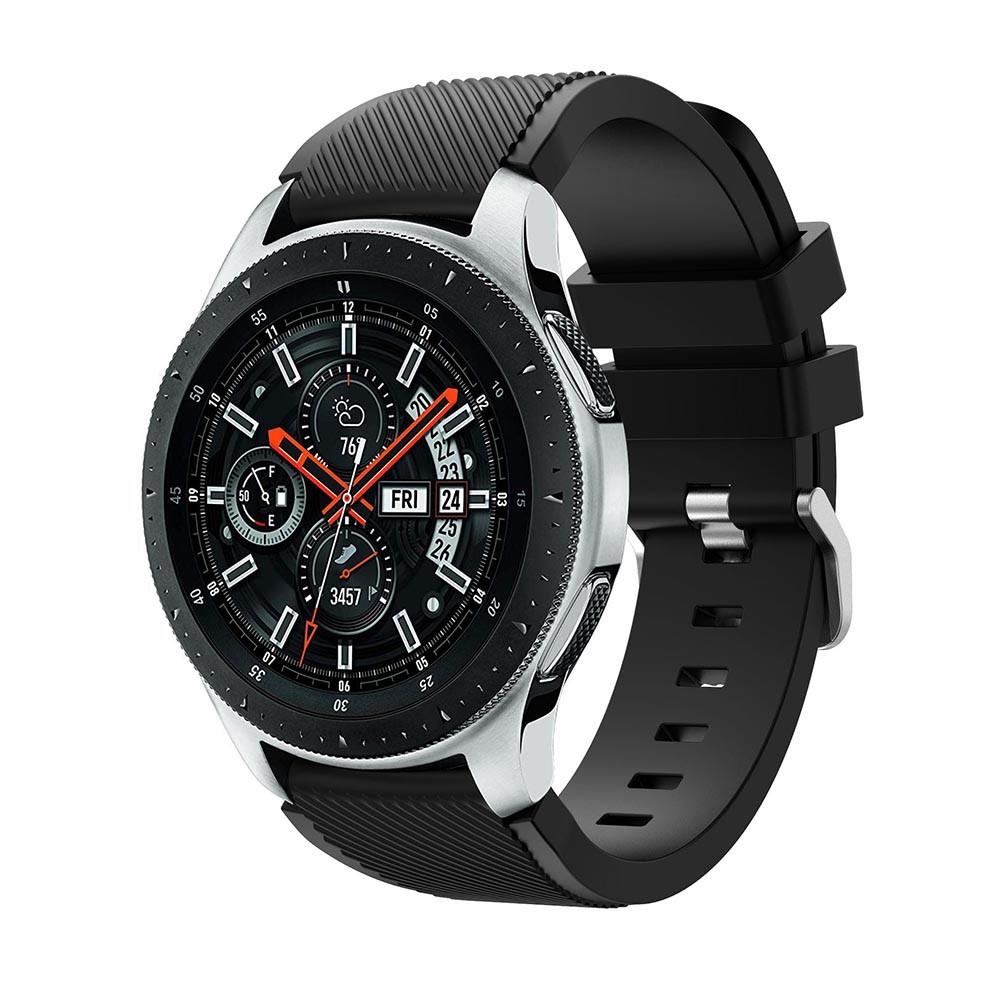 Silikonearmbånd Samsung Galaxy Watch 46mm sort