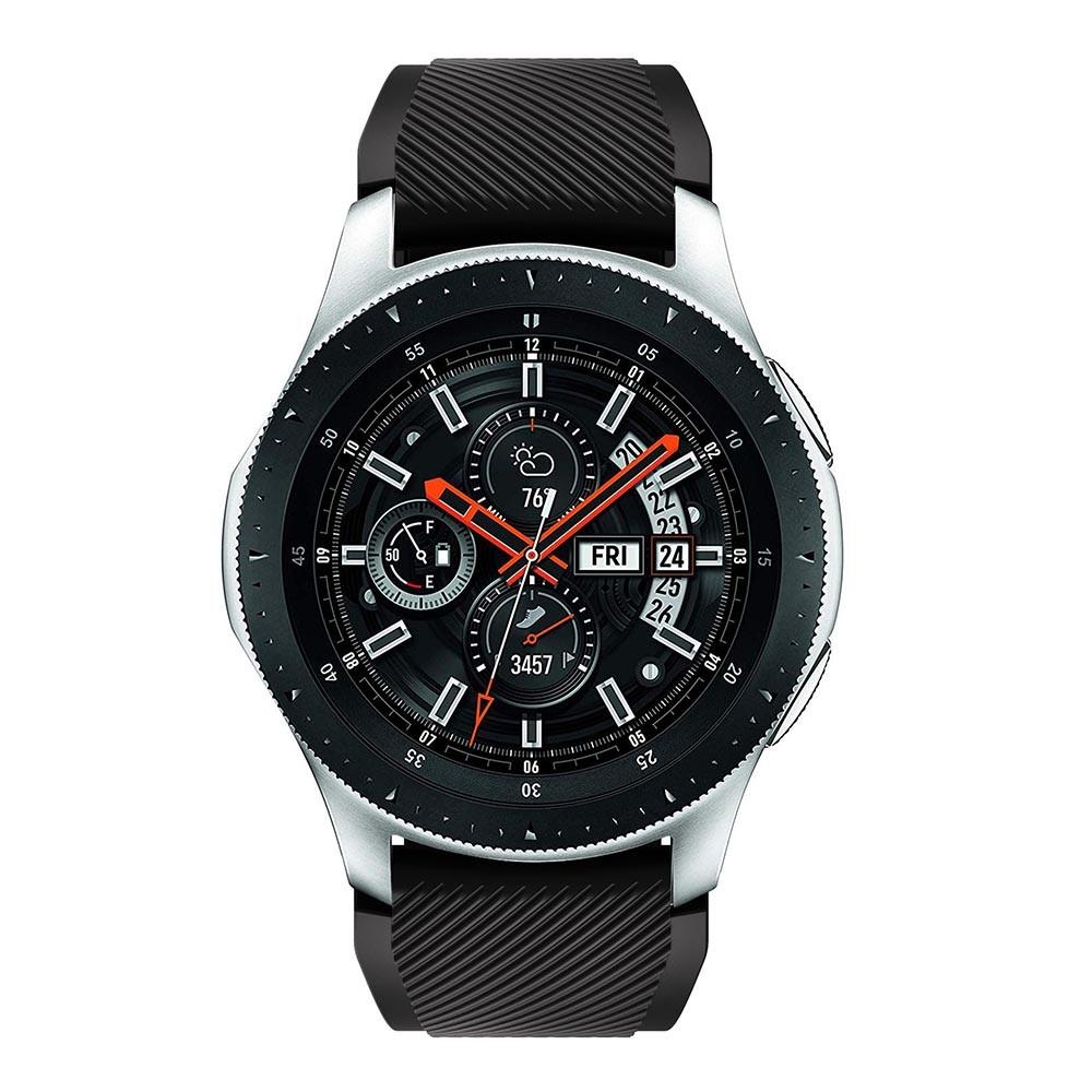 Rem af silikone til Samsung Galaxy Watch 46mm sort