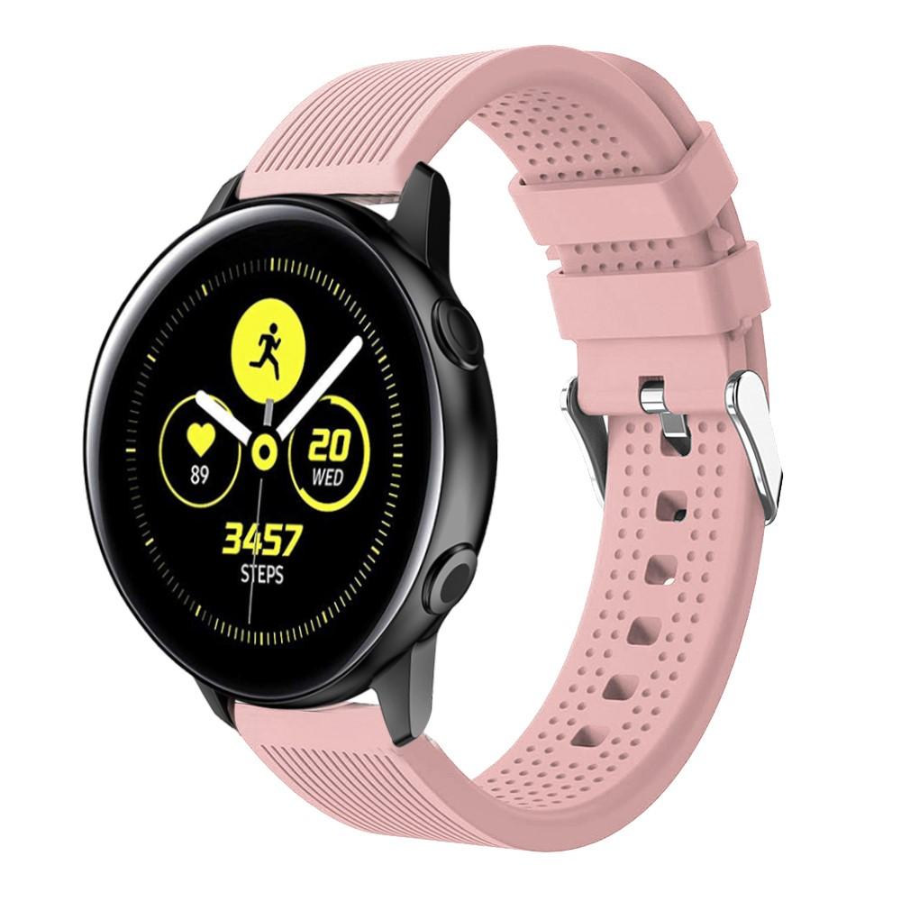 Rem af silikone til Samsung Galaxy Watch Active/42mm lyserød