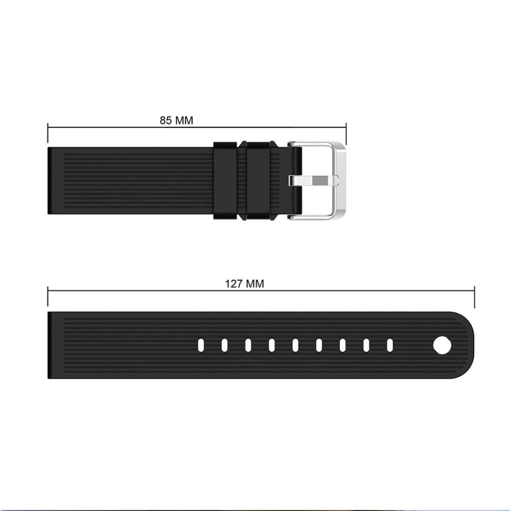 Rem af silikone til Samsung Galaxy Watch Active/42mm sort