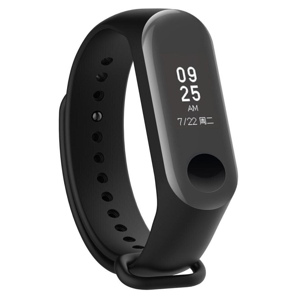 Rem af silikone til Xiaomi Mi Band 2 Sort