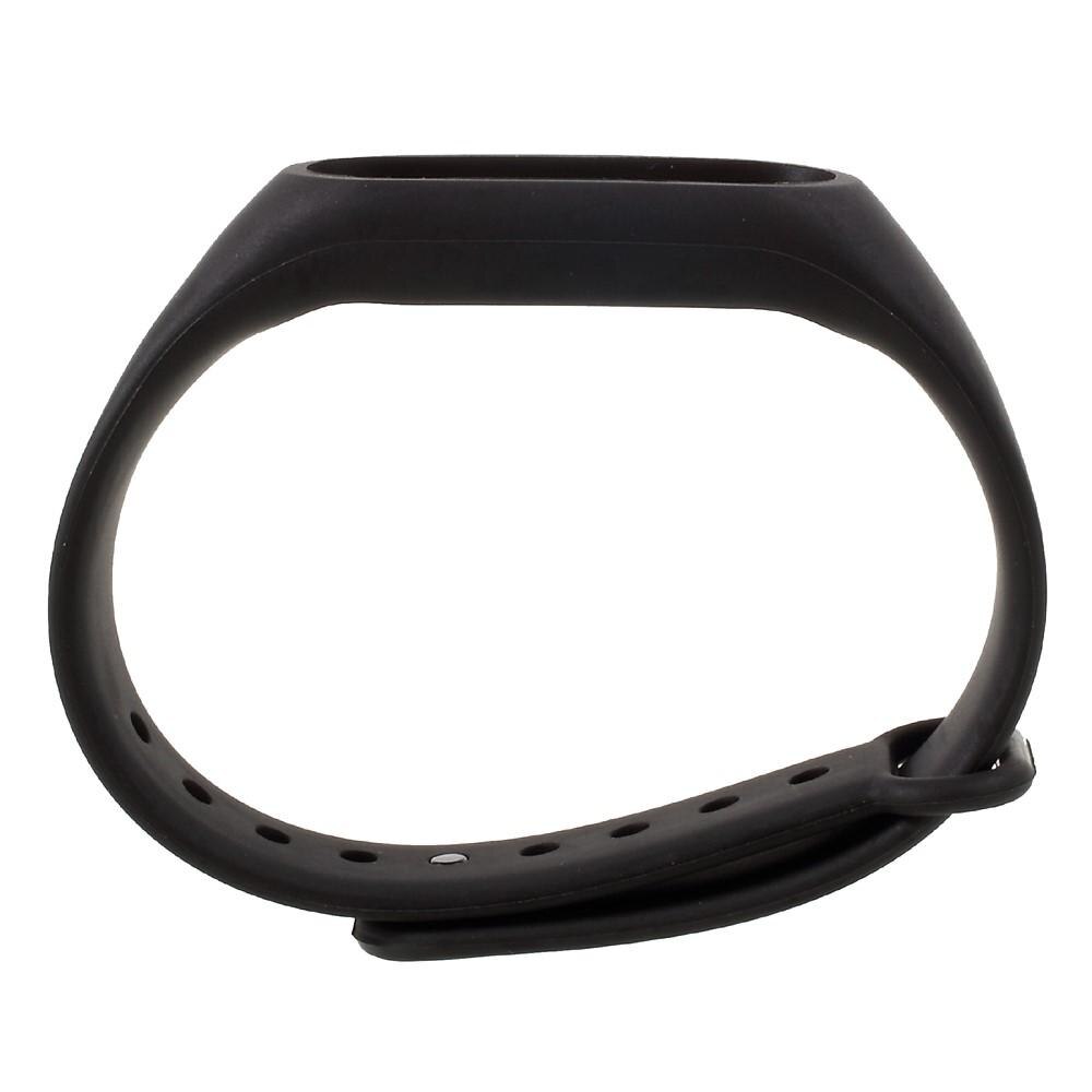 Rem af silikone til Xiaomi Mi Band 2 Sort