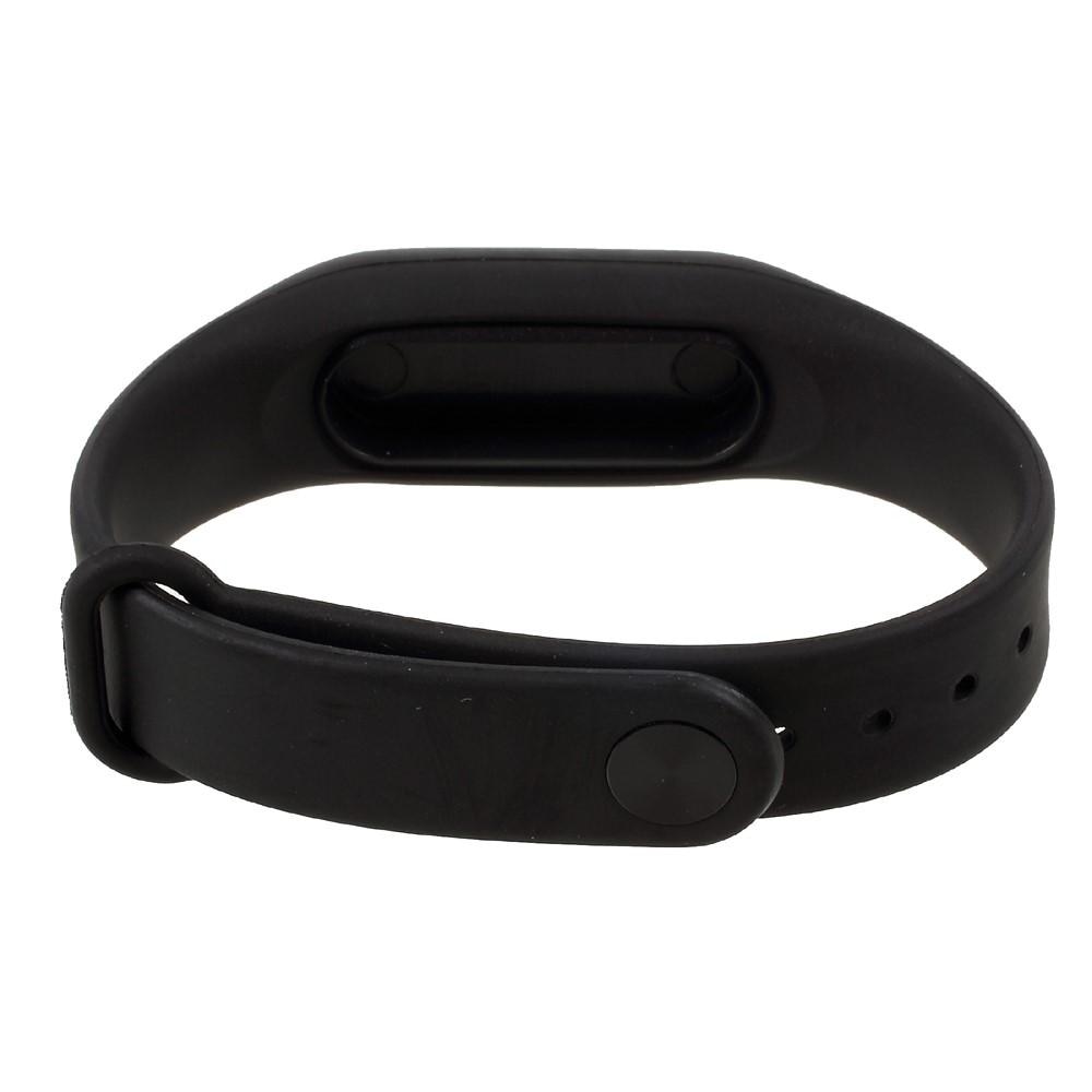 Rem af silikone til Xiaomi Mi Band 2 Sort