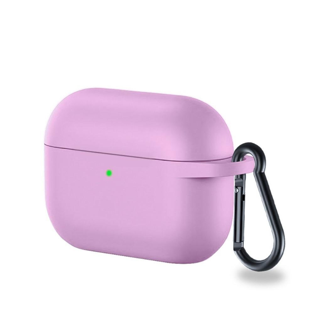 Silikonecover med karabinhage Apple AirPods Pro lila