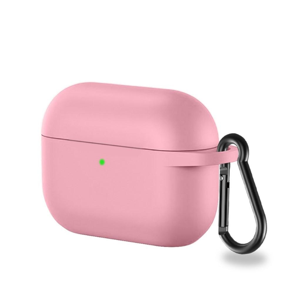 Silikonecover med karabinhage Apple AirPods Pro lyserød