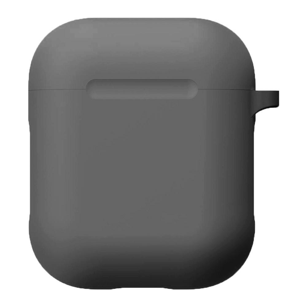 Silikonecover med karabinhage Apple AirPods grå