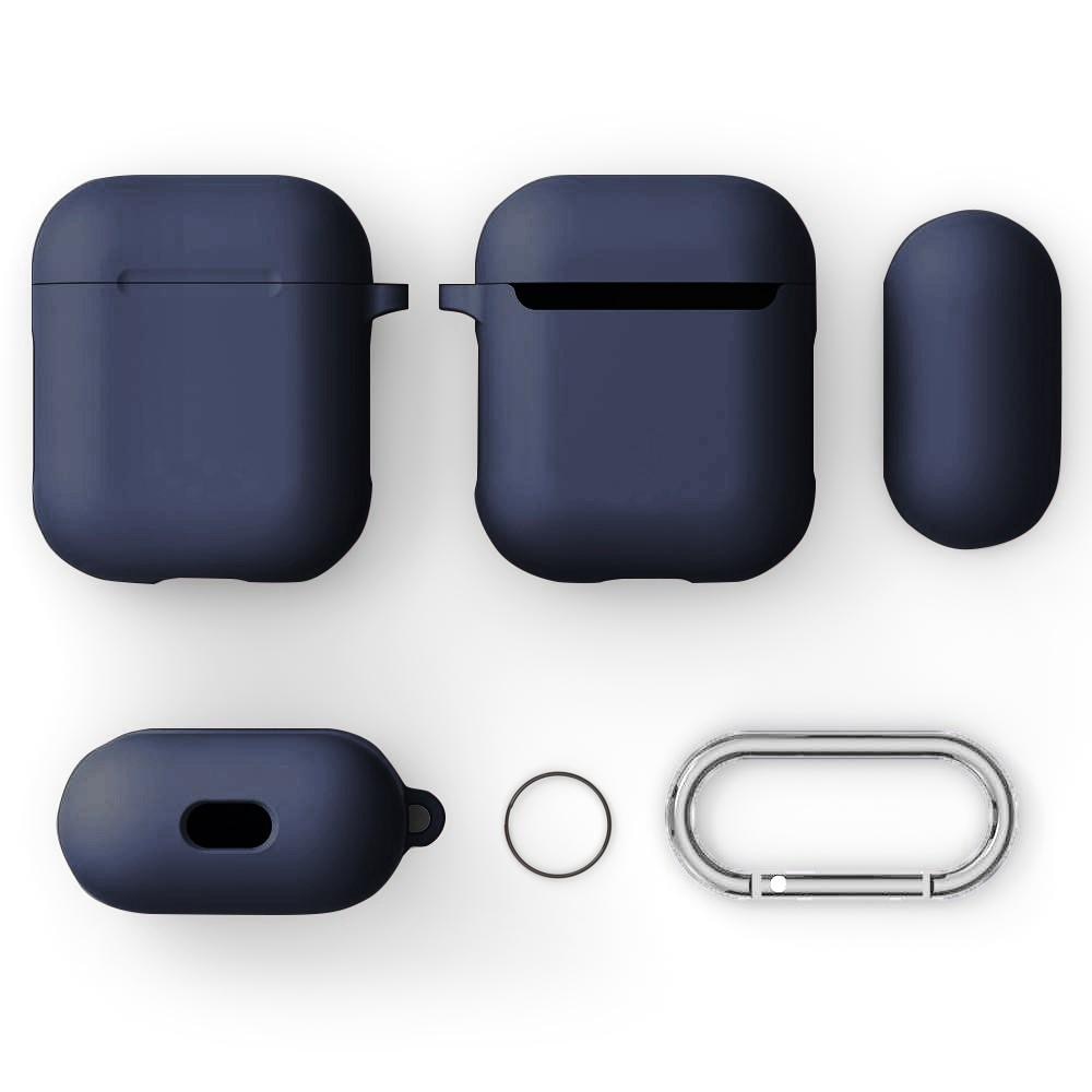 Silikonecover med karabinhage Apple AirPods blå