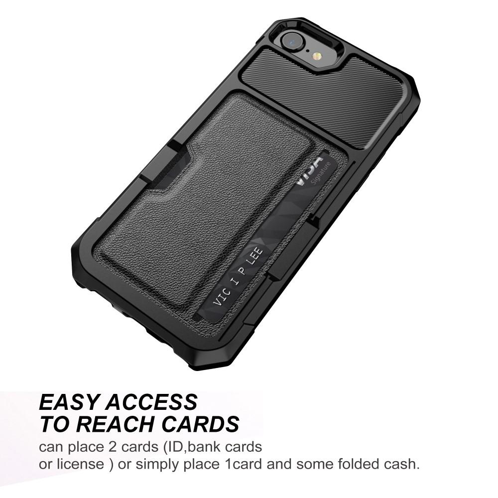 Tough Card Case iPhone 8 sort