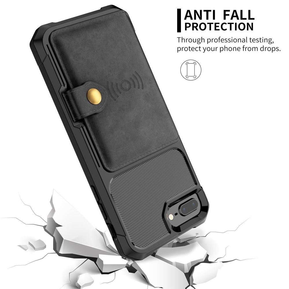 Tough Multi-slot Cover iPhone 7 Plus/iPhone 6 Plus/6S Plu/iPhone 8 Plus Sort