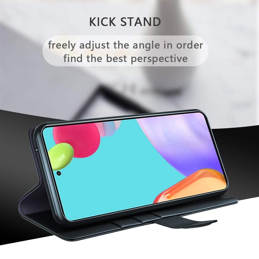 Ægte Læderetui Samsung Galaxy A72 5G Sort