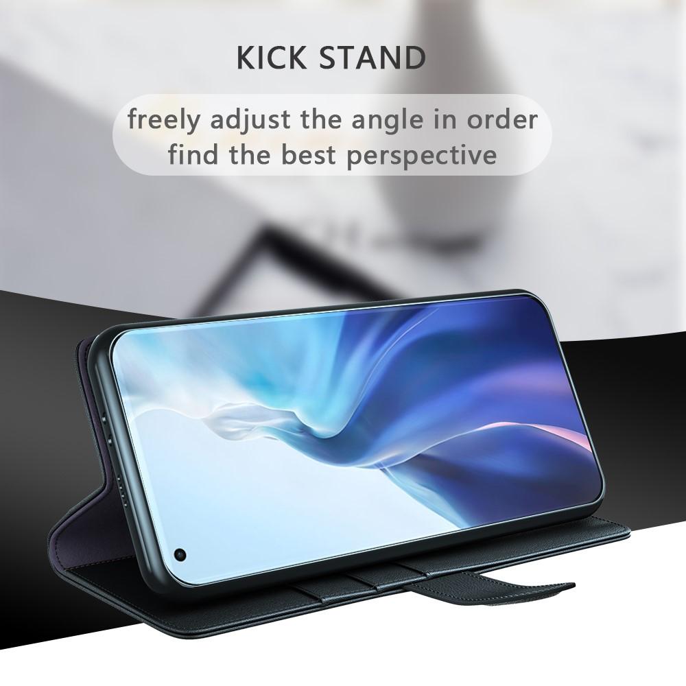 Ægte Læderetui Xiaomi Mi 11 Sort