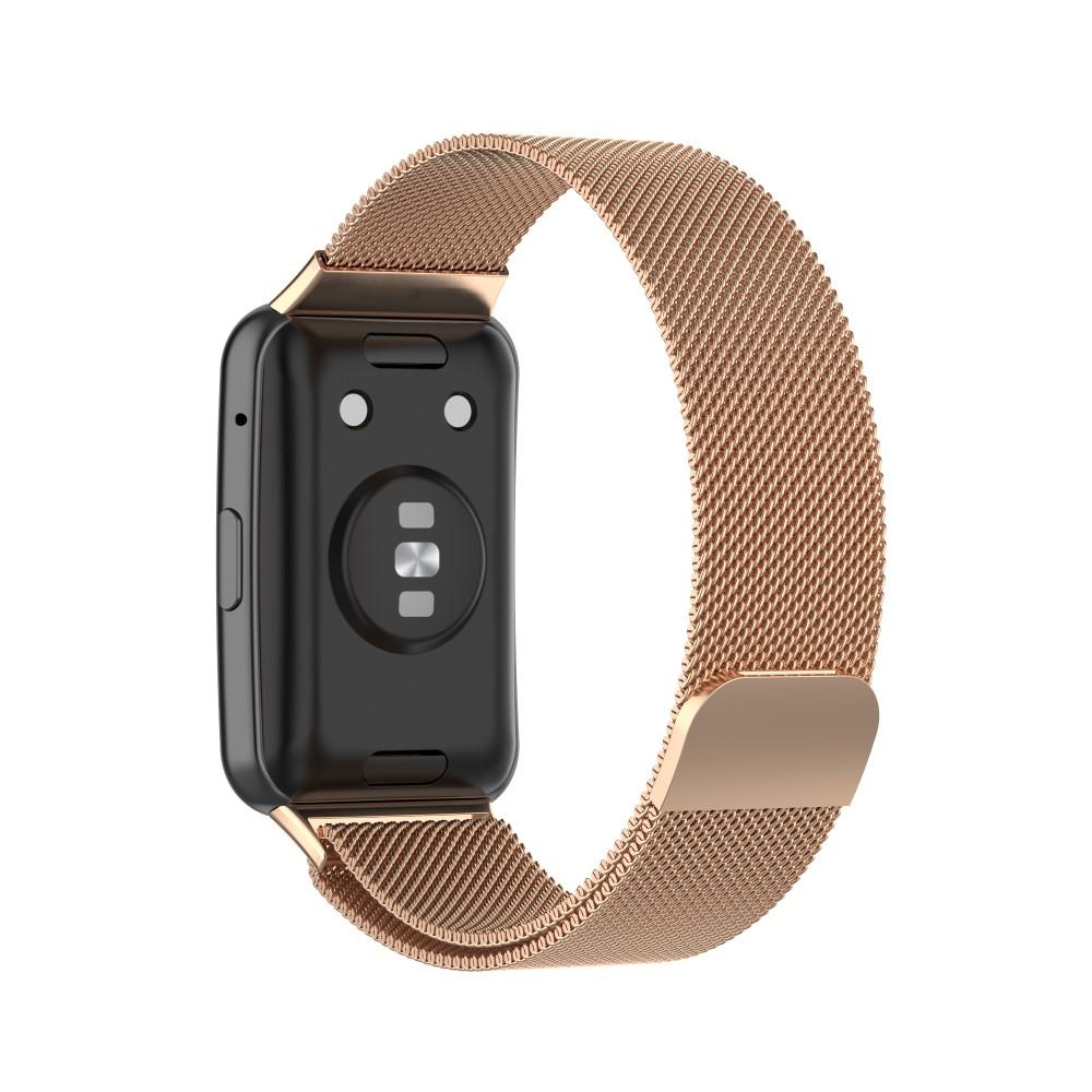 Armbånd Milanese Huawei Watch Fit Rose guld