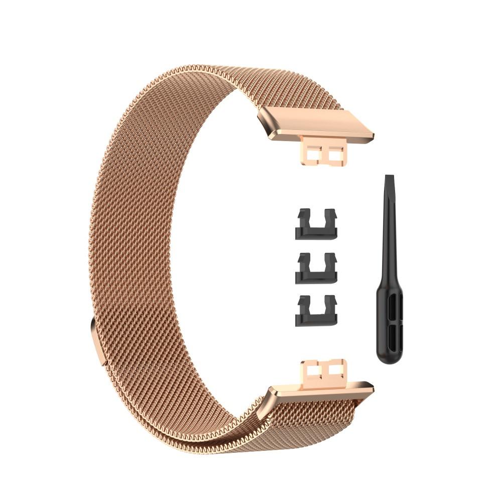 Armbånd Milanese Huawei Watch Fit Rose guld