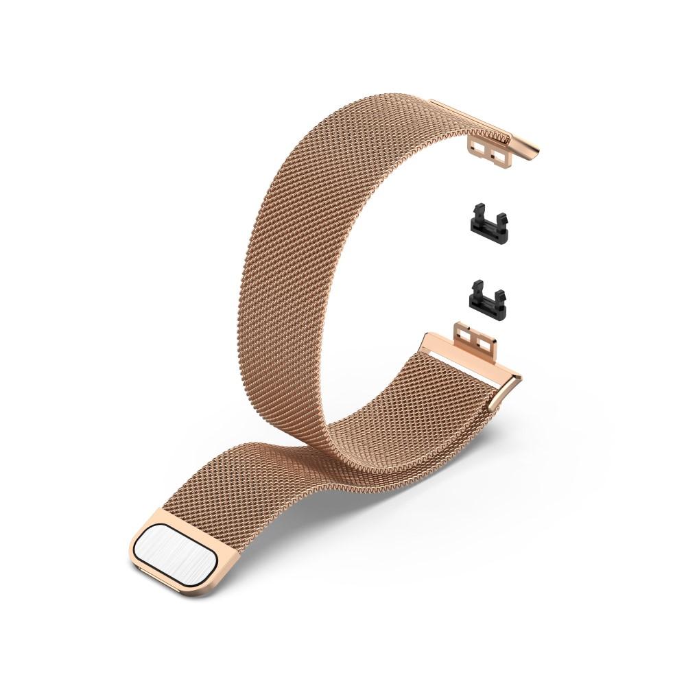 Armbånd Milanese Huawei Watch Fit rose guld