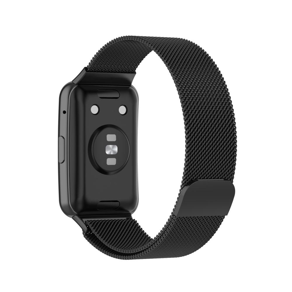 Armbånd Milanese Huawei Watch Fit Sort