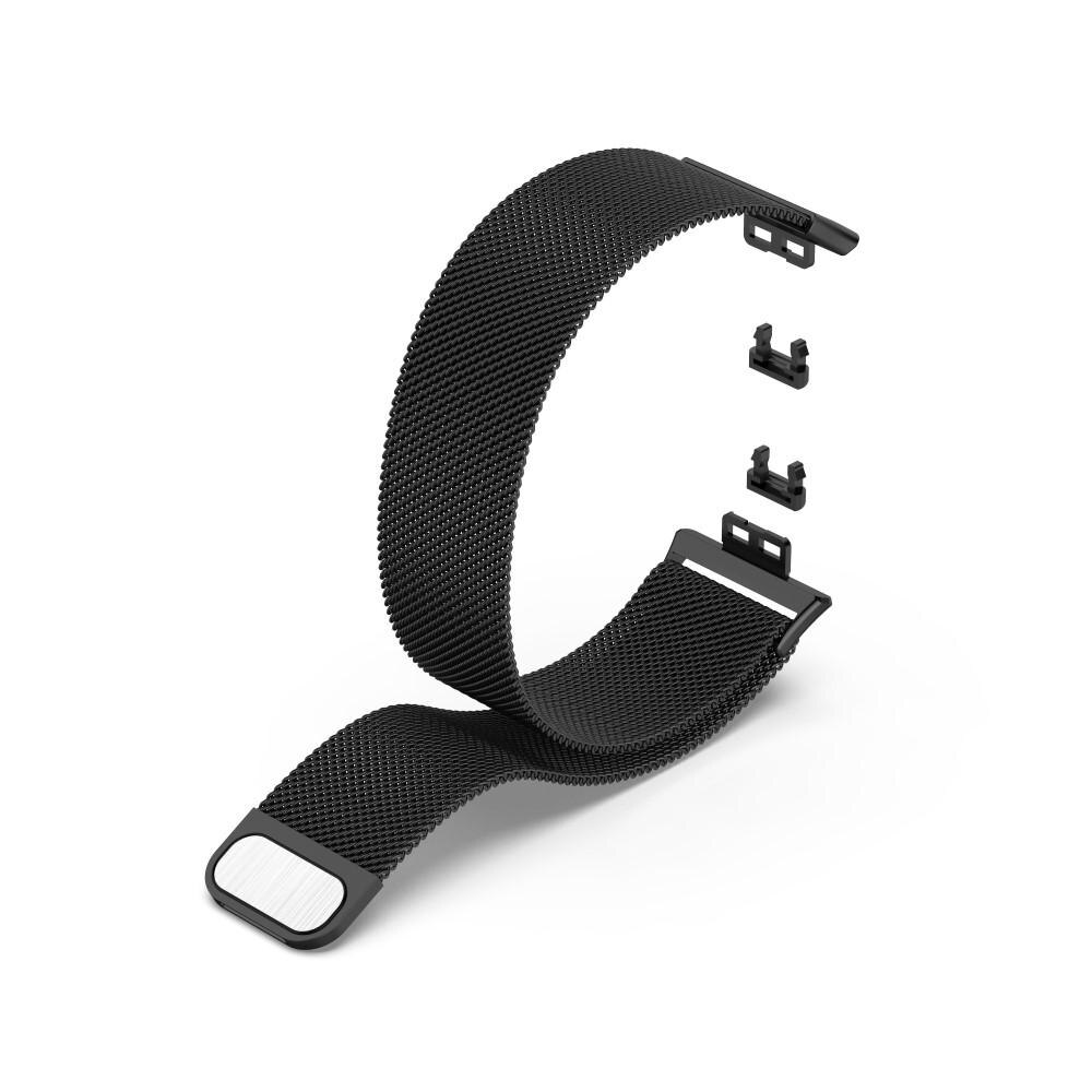 Armbånd Milanese Huawei Watch Fit Sort