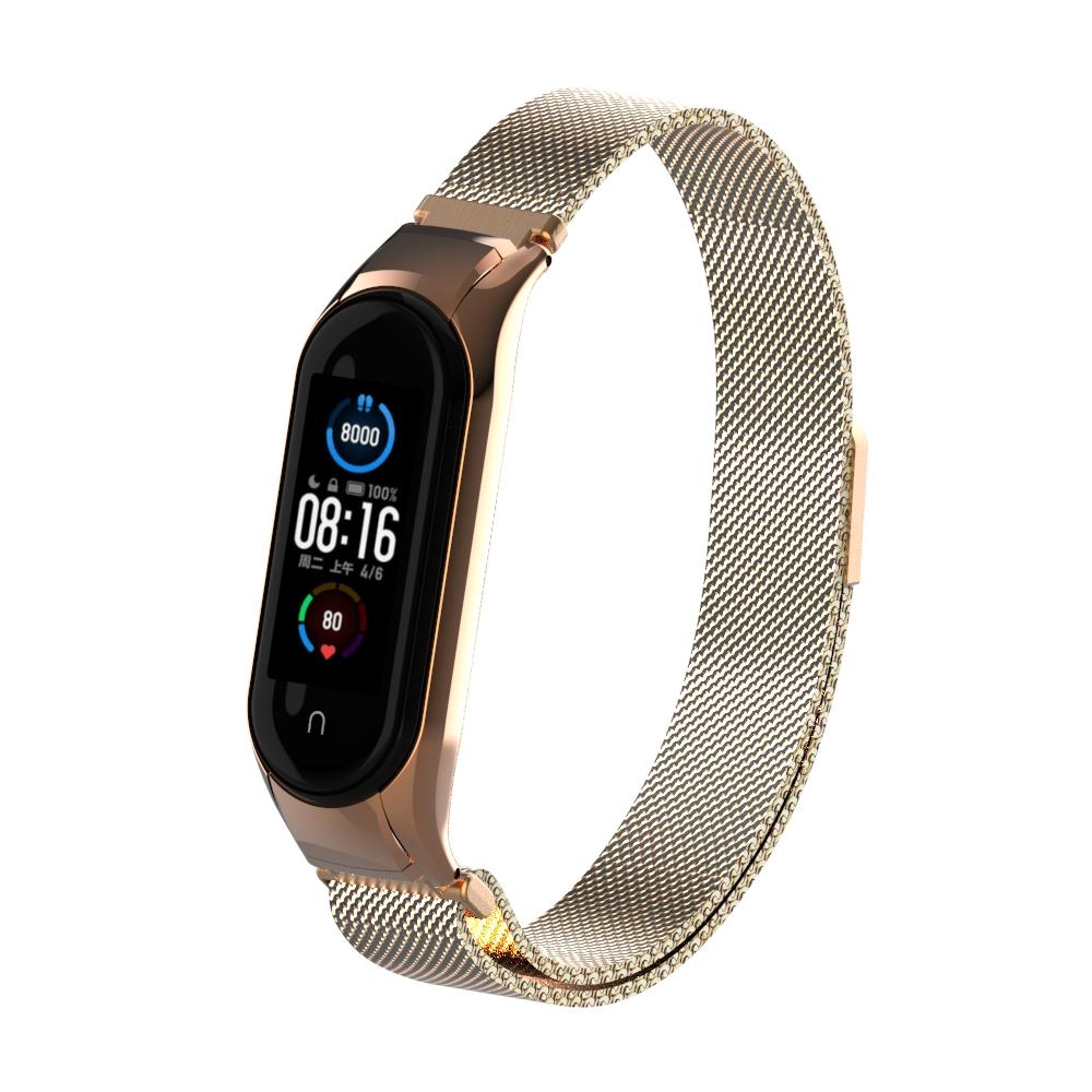 Armbånd Milanese Xiaomi Mi Band 5/6 rose guld