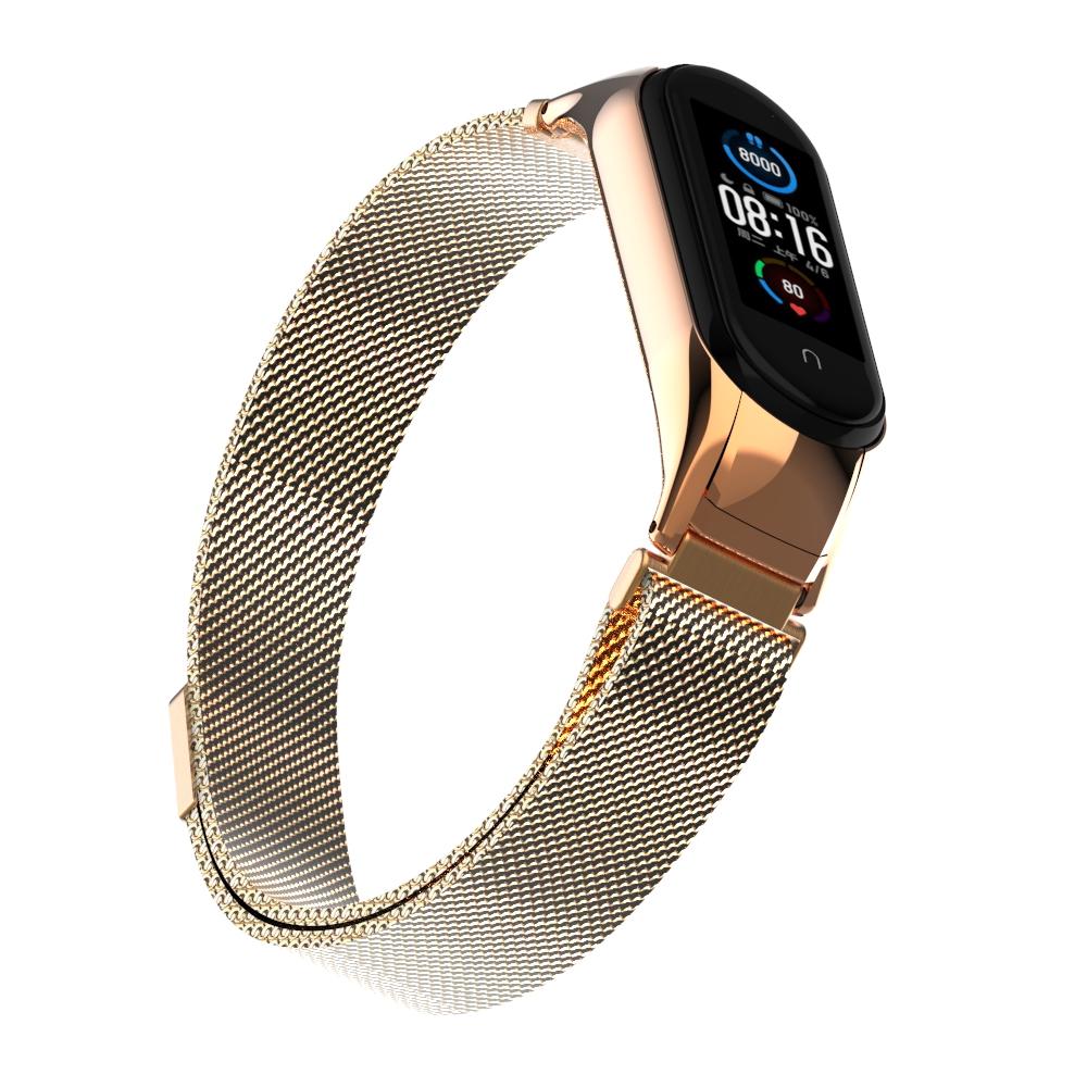 Armbånd Milanese Xiaomi Mi Band 5/6 rose guld