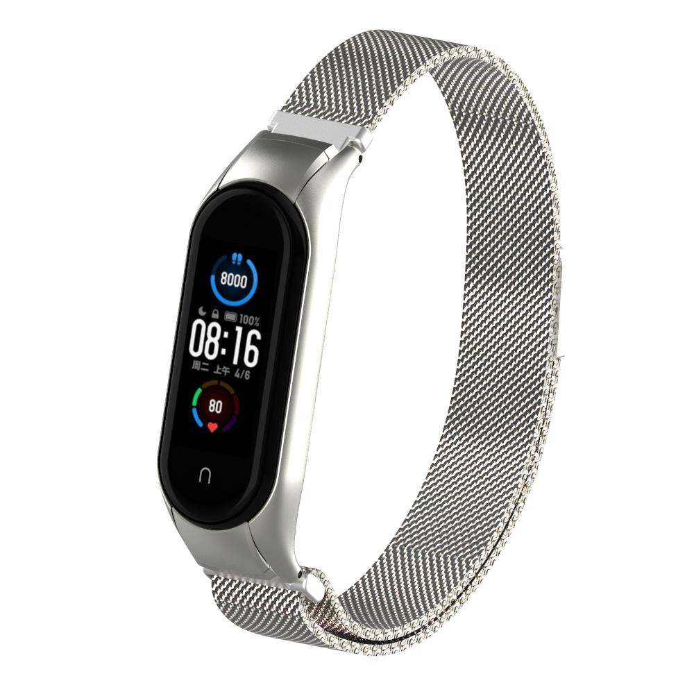 Armbånd Milanese Xiaomi Mi Band 5/6 sølv