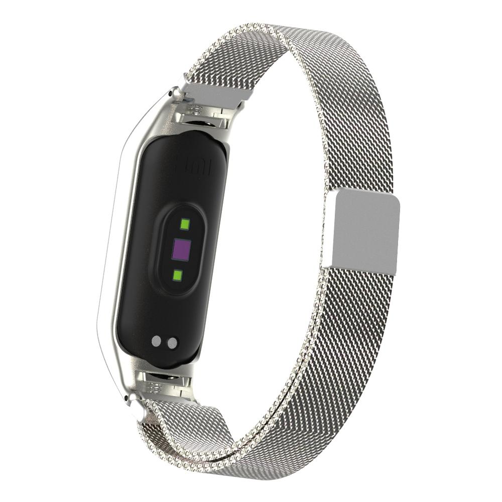 Armbånd Milanese Xiaomi Mi Band 5/Mi Band 6 Sølv