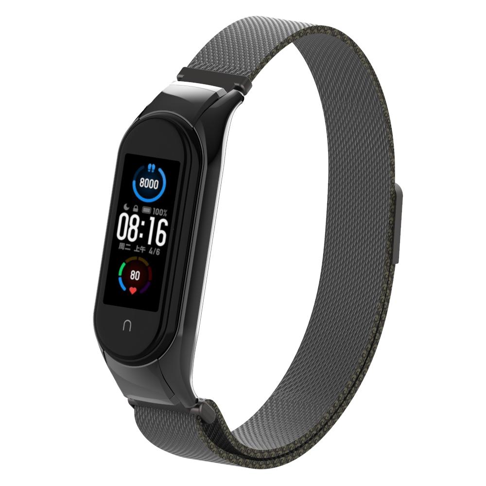 Armbånd Milanese Xiaomi Mi Band 5/6 sort