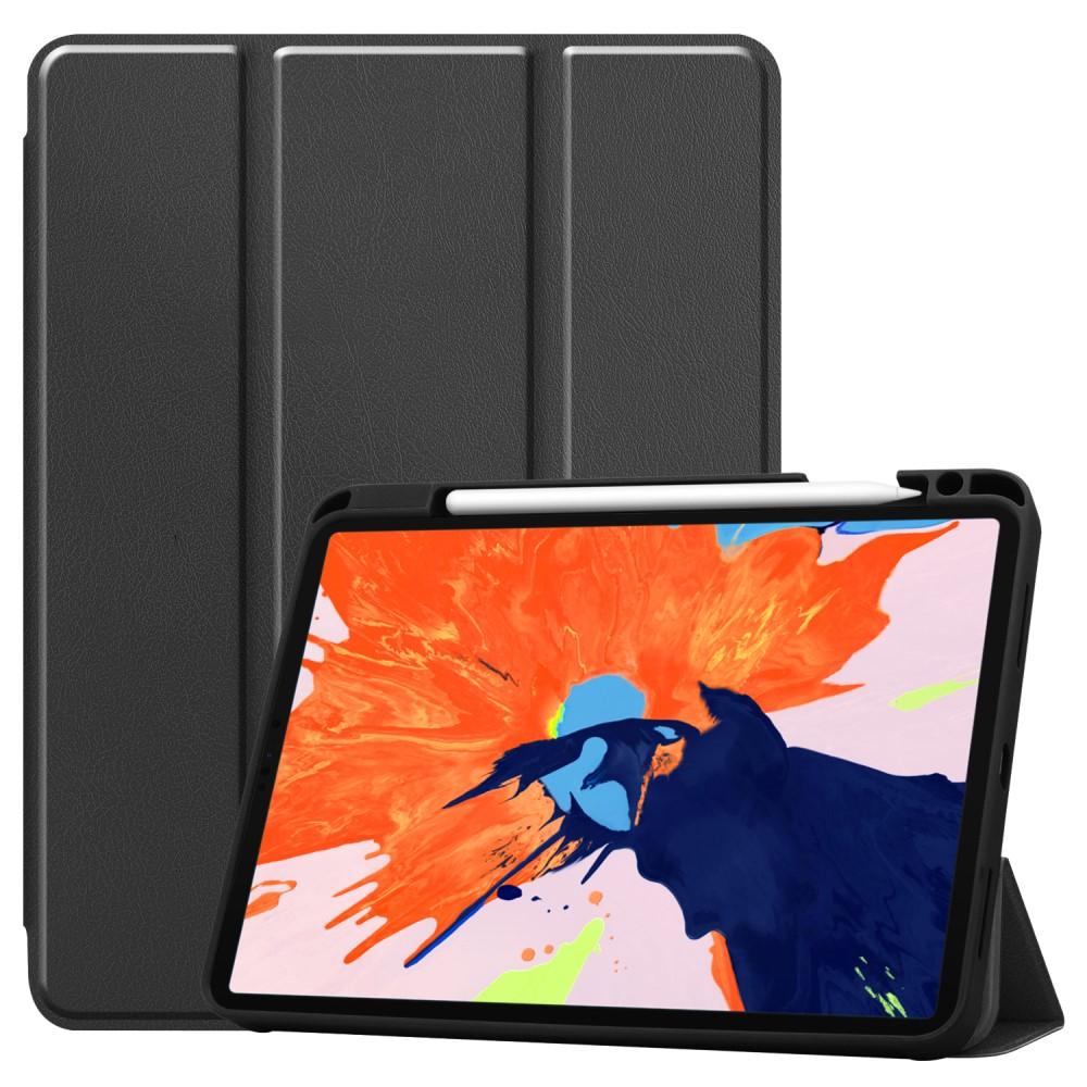 Etui Tri-fold med Pencil-holder iPad Pro 12.9 3rd Gen (2018) sort