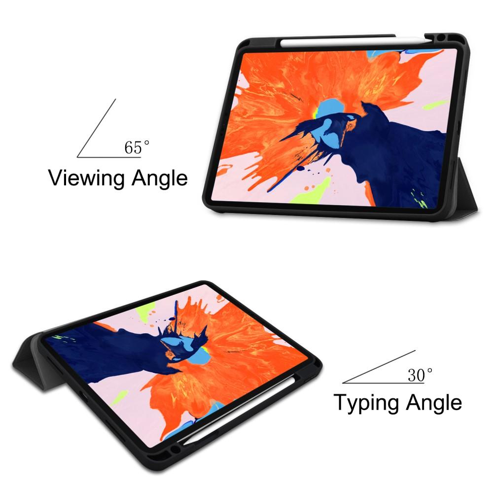 Etui Tri-fold med Pencil-holder iPad Pro 12.9 2018/2020 sort