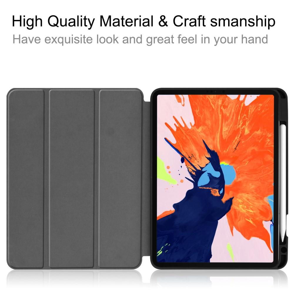 Etui Tri-fold med Pencil-holder iPad Pro 12.9 3rd Gen (2018) sort