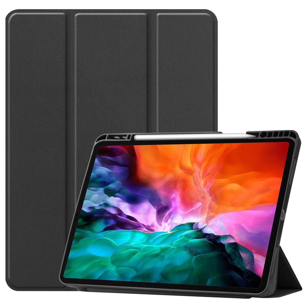 Etui Tri-fold med Pencil-holder iPad Pro 12.9 6th Gen (2022) sort