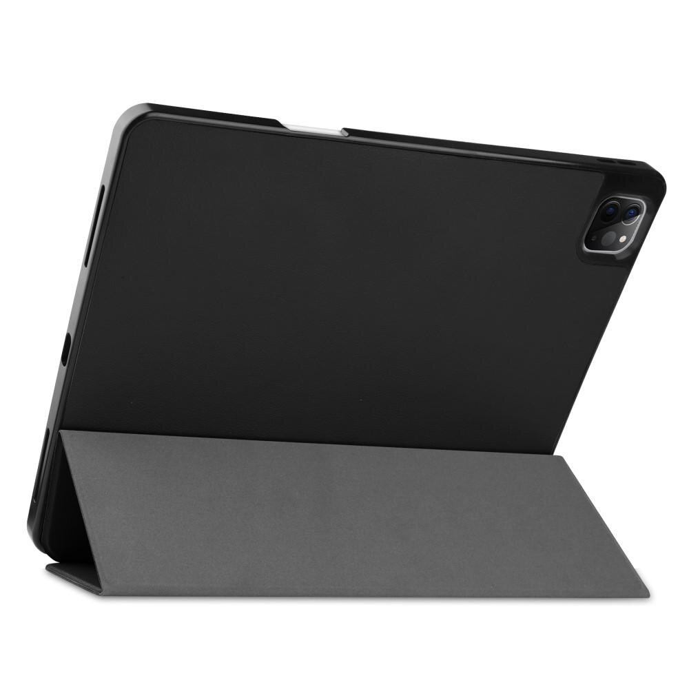 Etui Tri-fold med Pencil-holder iPad Pro 12.9 6th Gen (2022) sort