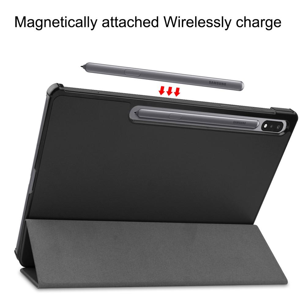   Etui Tri-fold med Pencil-holder Sort