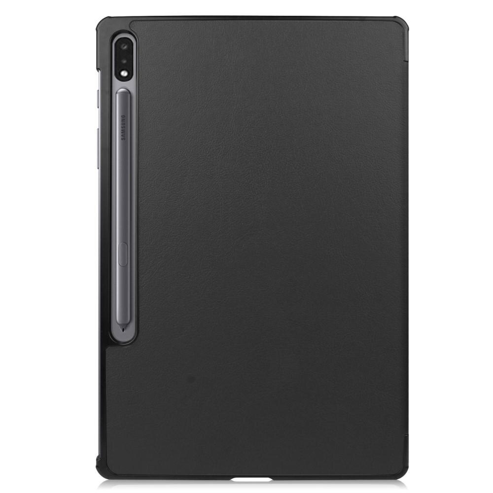   Etui Tri-fold med Pencil-holder Sort
