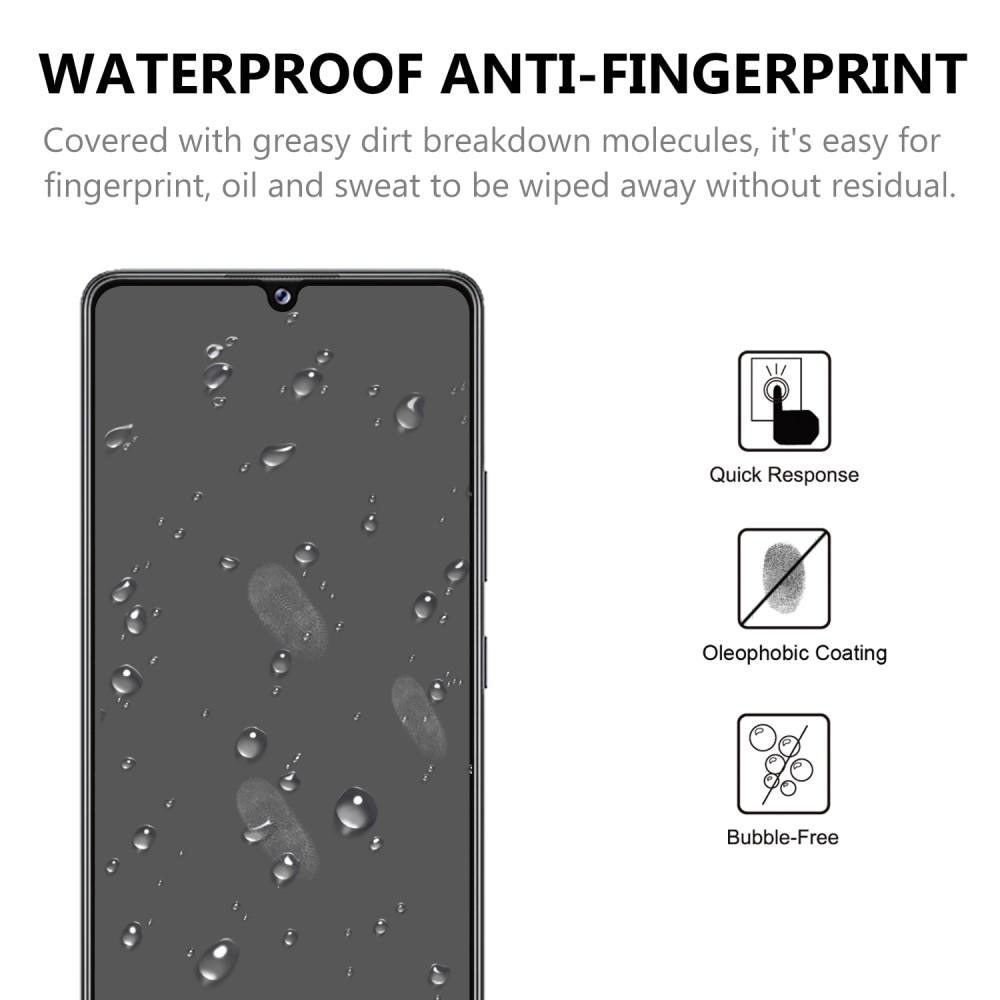 Full-fit Hærdet Glas Skærmbeskytter Galaxy A42 5G sort