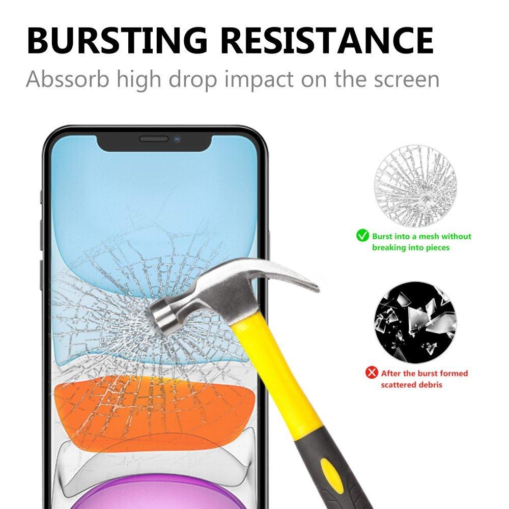 Full-fit Hærdet Glas Skærmbeskytter iPhone 12 Pro Max sort