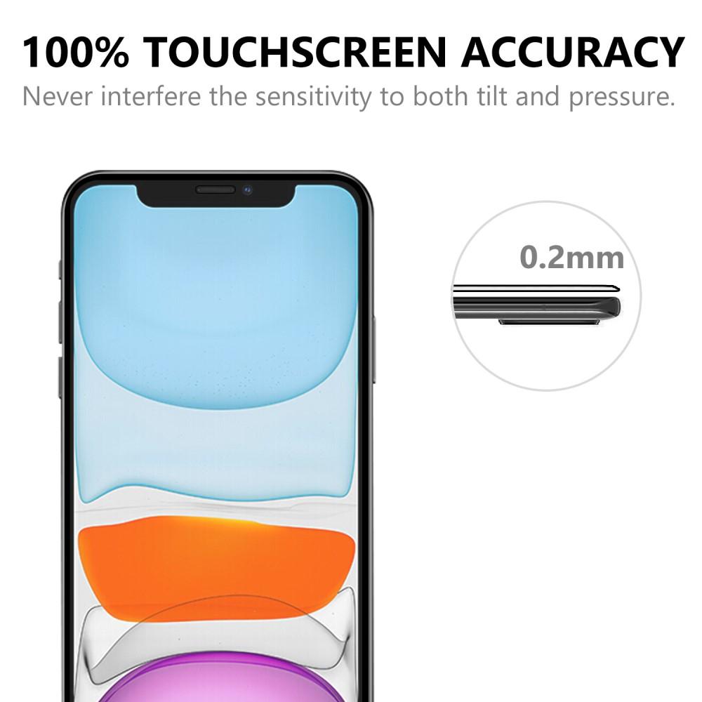 Full-fit Hærdet Glas Skærmbeskytter iPhone 12/12 Pro sort