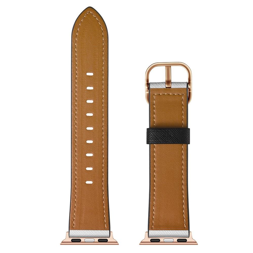Læderrem Apple Watch Series 8 45mm Leopard