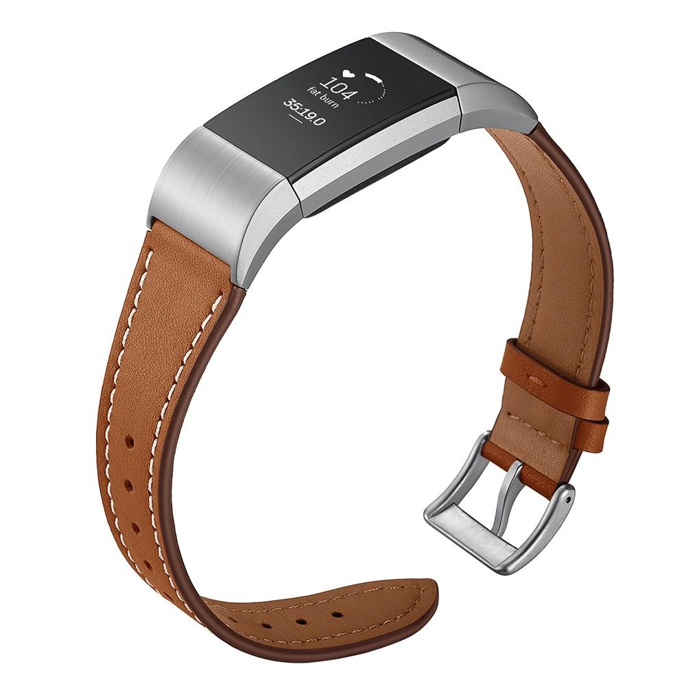 Læderrem Fitbit Charge 2 Brun