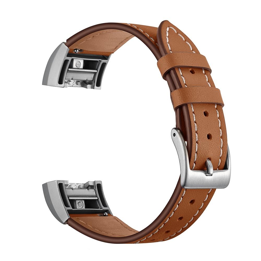 Læderrem Fitbit Charge 2 Brun