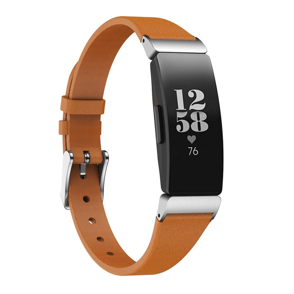 Læderrem Fitbit Inspire/Inspire HR/Inspire 2 brun