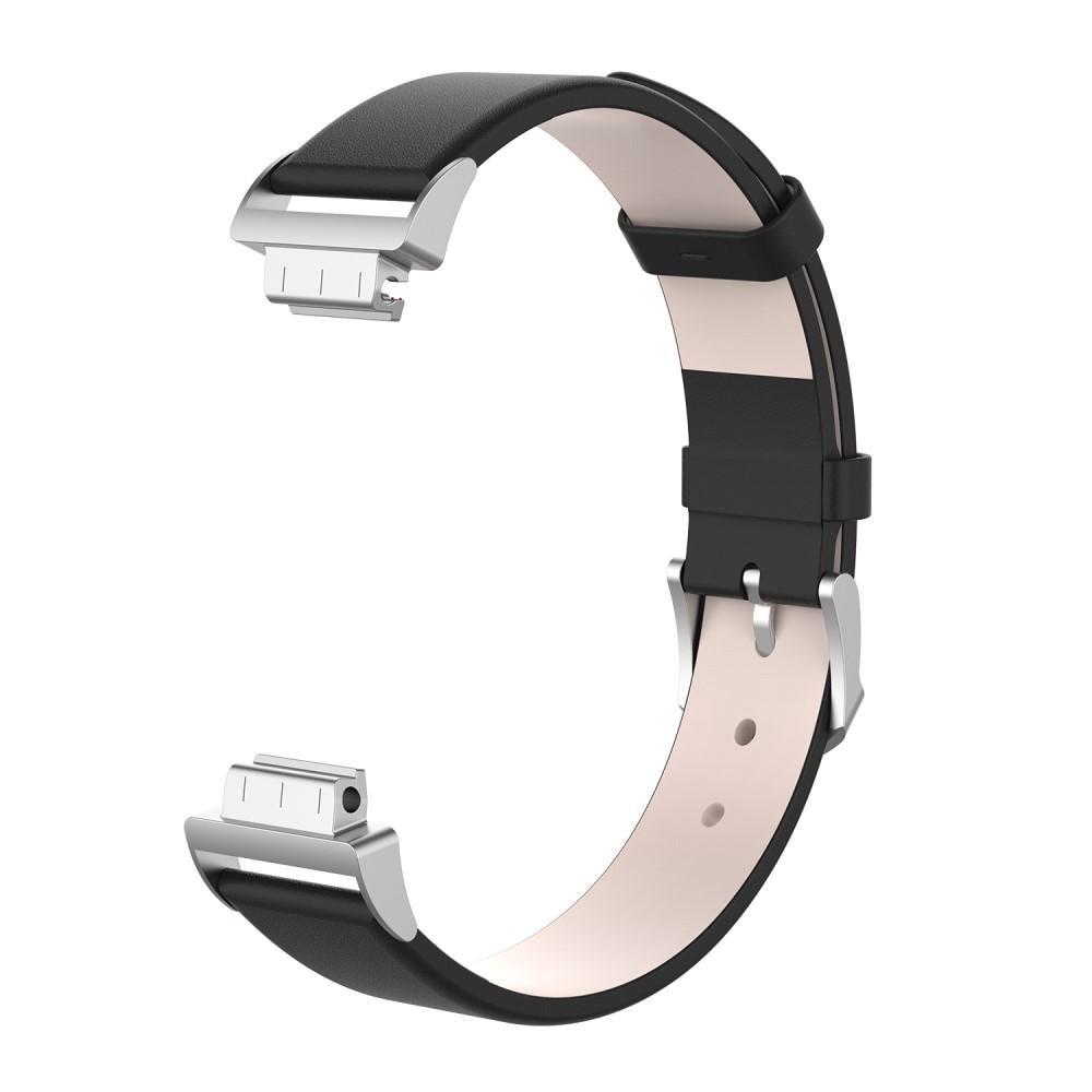 Læderrem Fitbit Inspire/Inspire HR/Inspire 2 Sort