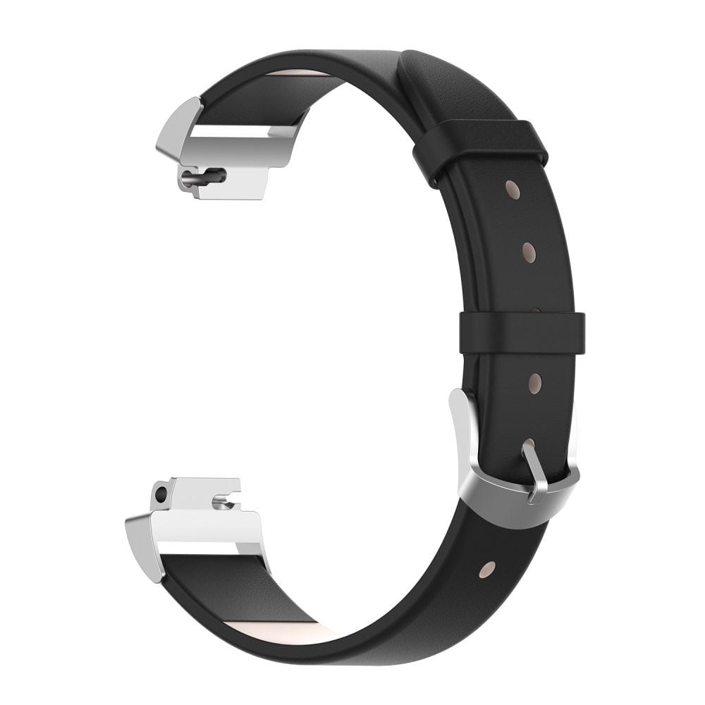 Læderrem Fitbit Inspire/Inspire HR/Inspire 2 Sort